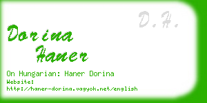 dorina haner business card